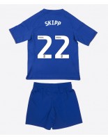 Otroške Nogometnih dresov Leicester City Oliver Skipp #22 Domači 2025-26 Kratki rokavi (+ hlače)